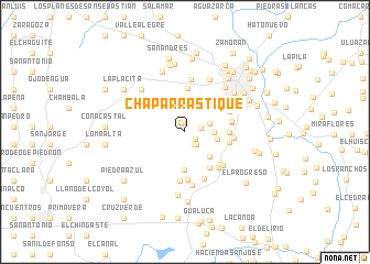 map of Chaparrastique