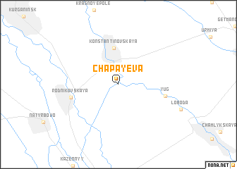 map of Chapayeva