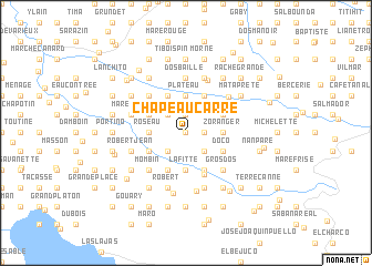 map of Chapeau Carré