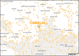 map of Chapel Hill