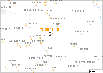 map of Chapel Hill