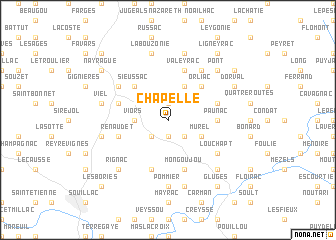 map of Chapelle