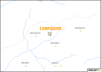 map of Chapiquiña