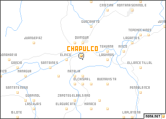 map of Chapulco