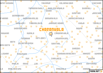 map of Chāranwāla