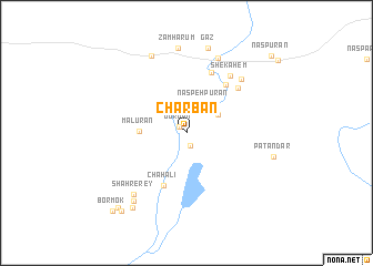 map of Charbān