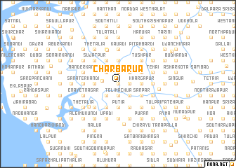map of Char Barua
