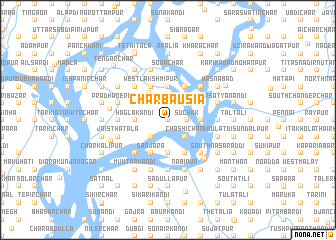 map of Char Bāusia