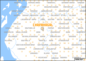 map of Char Bhāgal