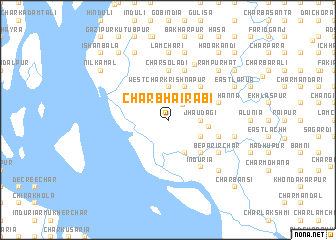 map of Char Bhairabi