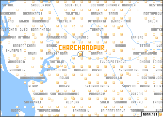 map of Char Chāndpur
