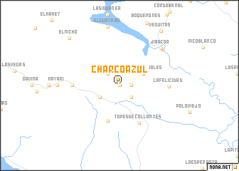map of Charco Azul