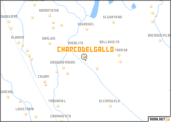 map of Charco del Gallo