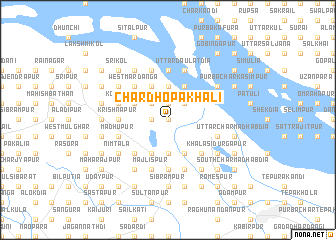 map of Char Dhopākhāli