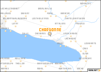 map of Chardonne