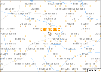 map of Chardoux