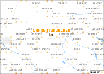 map of Charenton-du-Cher