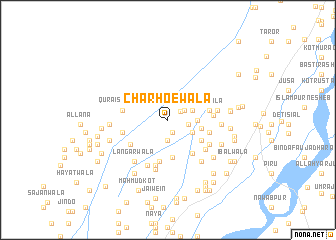 map of Charhoewāla