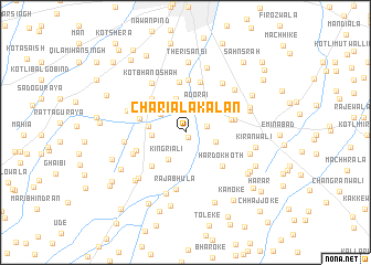 map of Chariāla Kalān