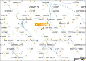 map of Charigny