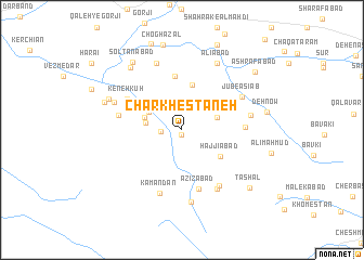 map of Charkhestāneh