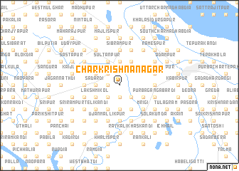 map of Char Krishnanagar