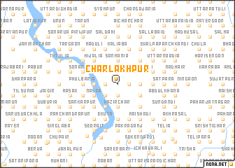 map of Char Lākhpur