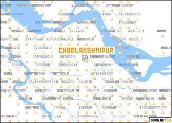 map of Char Lakshmīpur
