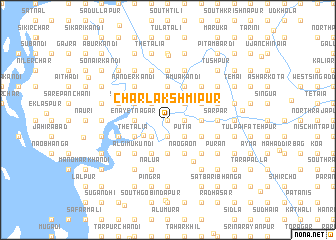 map of Char Lakshmīpur