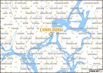 map of Char Lāuādi
