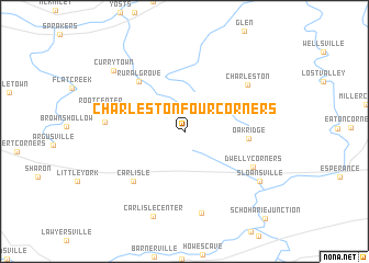 map of Charleston Four Corners