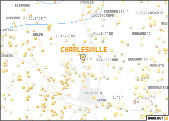 map of Charlesville