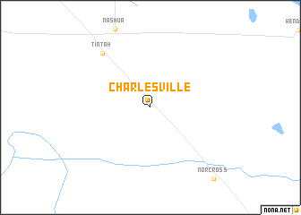 map of Charlesville