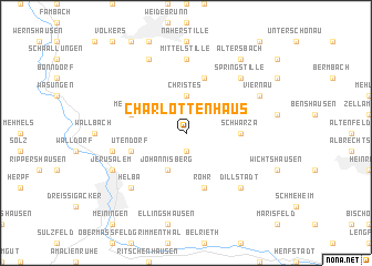map of Charlottenhaus
