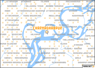 map of Char Mādhabpur