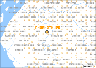 map of Char Mathura