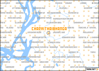 map of Char Mithāibhānga