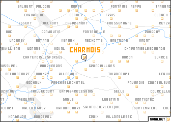 map of Charmois