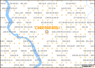 map of Char Nārāndi