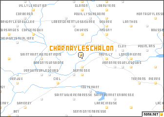 map of Charnay-lès-Chalon