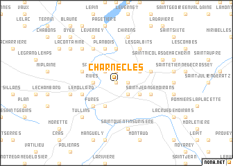 map of Charnècles