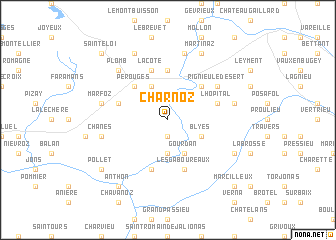 map of Charnoz