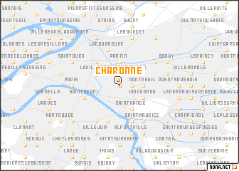 map of Charonne