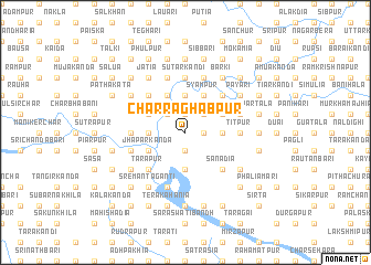 map of Char Rāghābpur