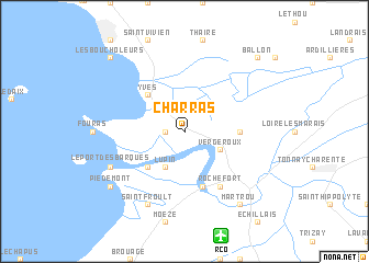 map of Charras