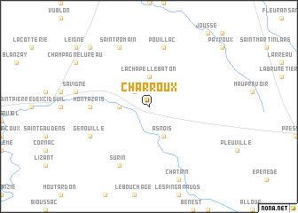 map of Charroux
