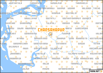 map of Char Sāhāpur