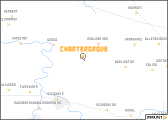 map of Charter Grove