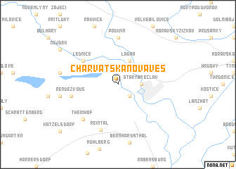 map of Charvátská Nová Ves