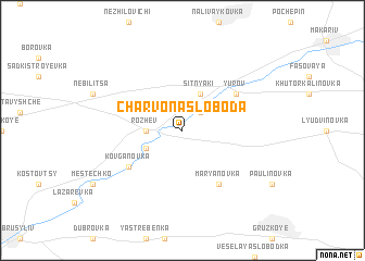 map of Charvona Sloboda